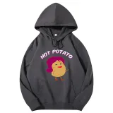 Adult Unisex Tops Exclusive Design Hot Potato T-shirts And Hoodies