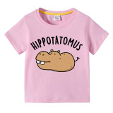 Kids Unisex Clothing Top For Boys And Girls Is Potato Hippotatomus T-shirts