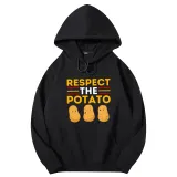 Adult Unisex Tops Exclusive Design Respect The Potato T-shirts And Hoodies