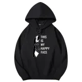 Adult Unisex Tops Exclusive Design On Wednesdays This Is My Happy Face T-shirts And Hoodies