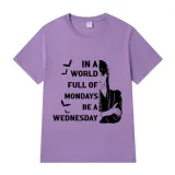 Adult Unisex Tops Exclusive Design In A World Full Of Mondays Be A Wednesday Bats T-shirts And Hoodies