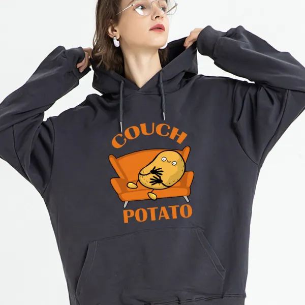 Adult Unisex Tops Exclusive Design Couch Potato T-shirts And Hoodies
