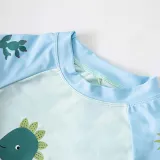 Toddler Kids Boy Two Pieces Swimwear Coconut Tree Beach Swimsuit with Sun Hat