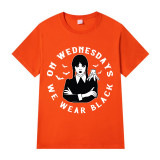 Adult Unisex Tops Exclusive Design On Wednesdays We Wear Black T-shirts And Hoodies