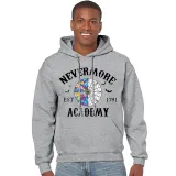 Adult Unisex Tops Exclusive Design Nevermore Academy Est 1791 Bats T-shirts And Hoodies