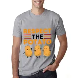 Adult Unisex Tops Exclusive Design Respect The Potato T-shirts And Hoodies