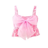Toddler Girls 3 Pieces Swimwear Mermaid Lace Bowknot Bikini Swimsuit