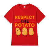 Adult Unisex Tops Exclusive Design Respect The Potato T-shirts And Hoodies
