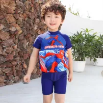 Toddler Kids Boy Swimwear Spider Prints Float Adjustable Buoyancy Swimsuit