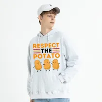 Adult Unisex Tops Exclusive Design Respect The Potato T-shirts And Hoodies