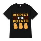 Adult Unisex Tops Exclusive Design Respect The Potato T-shirts And Hoodies