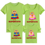 Family Matching Clothing Top Super Potato Family T-shirts