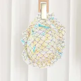 Toddler Girls Swimwear Sling Sequin Fish Scale Swimsuit with Bucket Hat