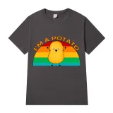 Adult Unisex Tops Exclusive Design I'm A Potato Rainbow T-shirts And Hoodies