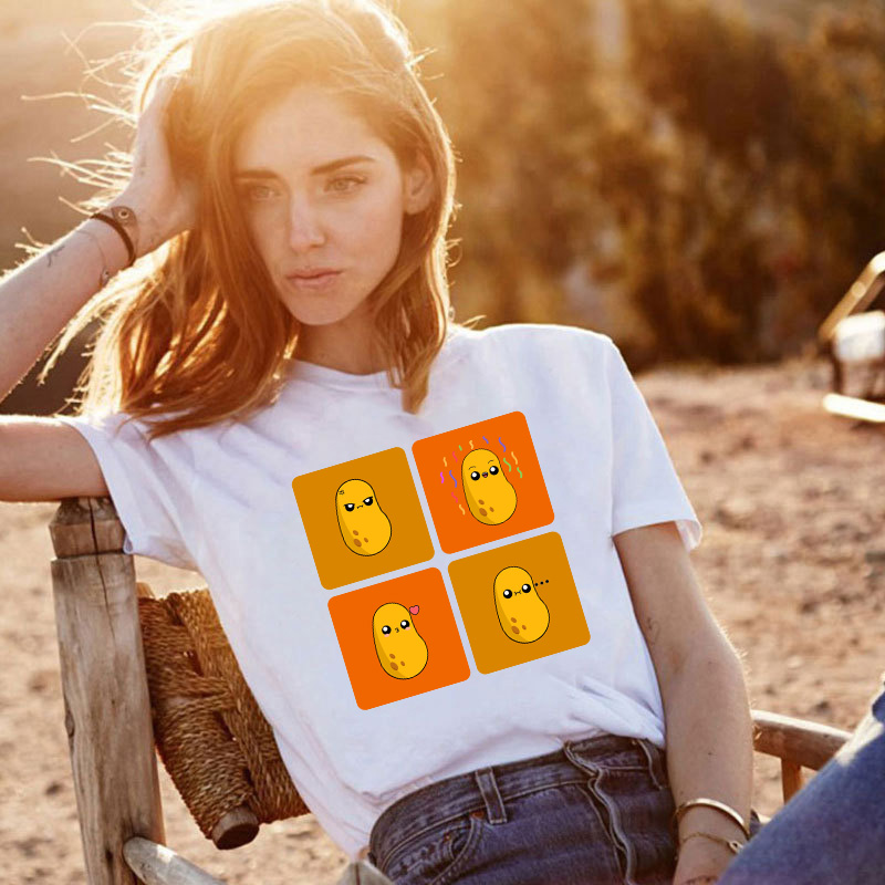 Adult Unisex Tops Exclusive Design Potato Emoji T-shirts And Hoodies