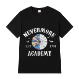 Adult Unisex Tops Exclusive Design Nevermore Academy Est 1791 Bats T-shirts And Hoodies