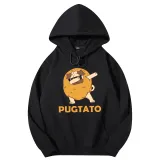 Adult Unisex Tops Exclusive Design Cool Pugtato With Glasses T-shirts And Hoodies