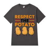 Adult Unisex Tops Exclusive Design Respect The Potato T-shirts And Hoodies