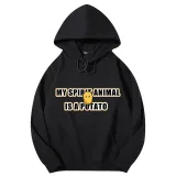 Adult Unisex Tops Exclusive Design My Spirit Animal Is A Potato Slogan T-shirts And Hoodies