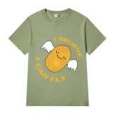 Adult Unisex Tops Exclusive Design I Believe I Can Fly Potato With Wings T-shirts And Hoodies