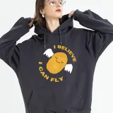 Adult Unisex Tops Exclusive Design I Believe I Can Fly Potato With Wings T-shirts And Hoodies