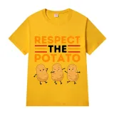 Adult Unisex Tops Exclusive Design Respect The Potato T-shirts And Hoodies
