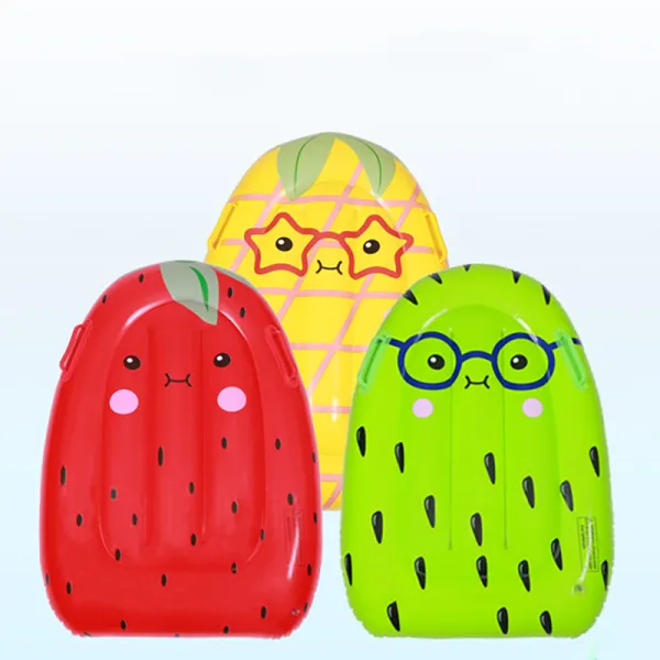 Toddler Kids Pool Floats Inflated Swimming Surfboards Strawberry Fruits Floaties Lounger