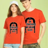Adult Unisex Tops Exclusive Design On Wednesdays We Wear Black Braids T-shirts And Hoodies