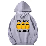 Adult Unisex Tops Exclusive Design Potato Squad T-shirts And Hoodies