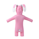 Toddler Kids Girl One Piece Swimsuit Long Sleeve Bunny Rabbit Surfwear Swimsuit