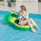 Inflatable Avocado Pool Float Summer Beach Swimming Ring