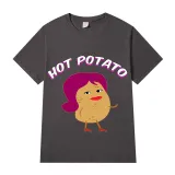 Adult Unisex Tops Exclusive Design Hot Potato T-shirts And Hoodies