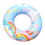 Toddler Kids Pool Floats Inflated Swimming Rings Rainbow Clouds Swimming Circle