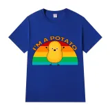 Adult Unisex Tops Exclusive Design I'm A Potato Rainbow T-shirts And Hoodies