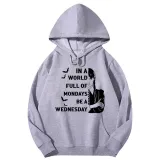 Adult Unisex Tops Exclusive Design In A World Full Of Mondays Be A Wednesday Bats T-shirts And Hoodies