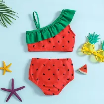Toddler Girls 2 Pieces Swimwear Watermelon Swimsuit