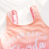 Toddler Girls One Pieces Swimwear Dream Beach Florida Swimsuit