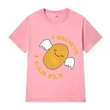 Adult Unisex Tops Exclusive Design I Believe I Can Fly Potato With Wings T-shirts And Hoodies