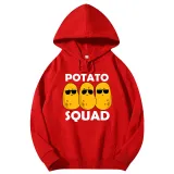 Adult Unisex Tops Exclusive Design Potato Squad T-shirts And Hoodies