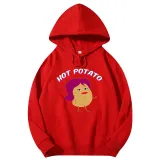 Adult Unisex Tops Exclusive Design Hot Potato T-shirts And Hoodies