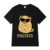 Adult Unisex Tops Exclusive Design Pugtato With Glasses T-shirts And Hoodies