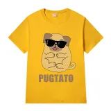Adult Unisex Tops Exclusive Design Pugtato With Glasses T-shirts And Hoodies