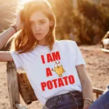 Adult Unisex Tops Exclusive Design I Am A Potato T-shirts And Hoodies