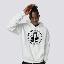 Adult Unisex Tops Exclusive Design On Wednesdays We Wear Black T-shirts And Hoodies