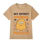 Adult Unisex Tops Exclusive Design My Spirit Animal Is A Potato T-shirts And Hoodies