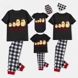 Family Matching Pajamas Exclusive Design Is Potato Family Black Pajamas Set