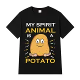 Adult Unisex Tops Exclusive Design My Spirit Animal Is A Potato T-shirts And Hoodies