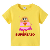 Kids Unisex Clothing Top For Boys And Girls Is Potato Super Potato T-shirts