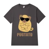 Adult Unisex Tops Exclusive Design Pugtato With Glasses T-shirts And Hoodies