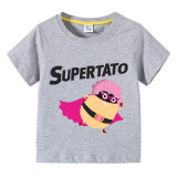 Kids Unisex Clothing Top For Boys And Girls Is Potato Supertato T-shirts